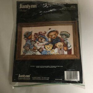 Janlynn Counted Cross Stitch Kit 89-51 Bear Collector Teddy Bear Family